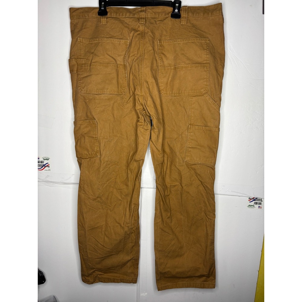 Brahma Mens 40x32 Carpenter‎ Pants Brown Canvas Workwear wide leg parachute